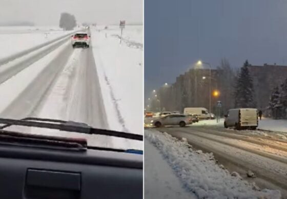 Prawdziwa zima zawitała na Żmudź! (WIDEO)