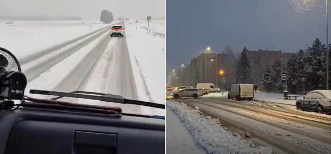 Prawdziwa zima zawitała na Żmudź! (WIDEO)