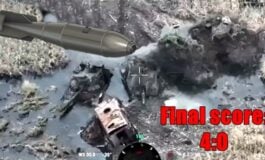 Jak czołgi we mgle. Pościli z dymem wszystkie cztery! (WIDEO)