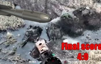 Jak czołgi we mgle. Pościli z dymem wszystkie cztery! (WIDEO)