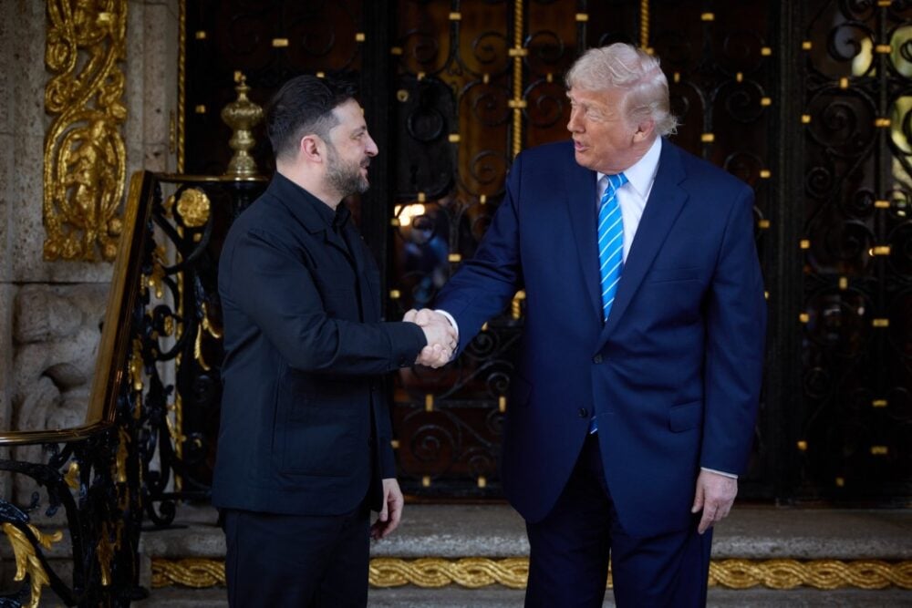 Wołodymyr Zełenski i Donald Trump w Mar-a-Lago, 28 grudnia 2025. Fot: president.gov.ua
