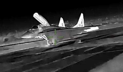 Na Krymie kolejny trafiony. Ukraiński wywiad wojskowy zniszczył rosyjski myśliwiec