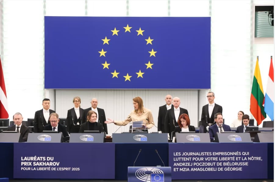 Sesja plenarna Parlamentu Europejskiego – wręczenie Nagrody im. Sacharowa 2025