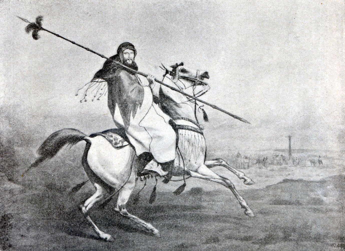 Juliusz Kossak, Emir Rzewuski w pustyni arabskiej