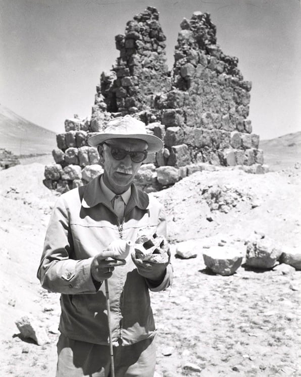 Kazimierz Michałowski na wykopaliskach w Palmyrze