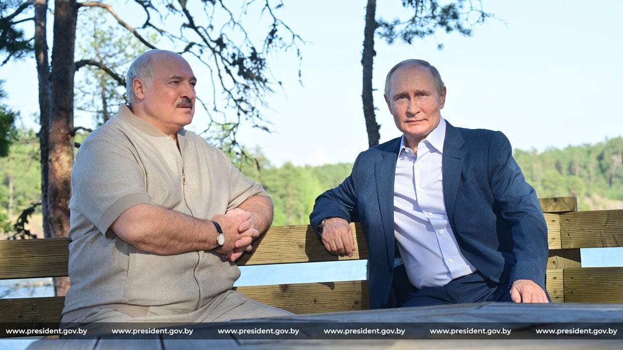 Łukaszenka i Putin
