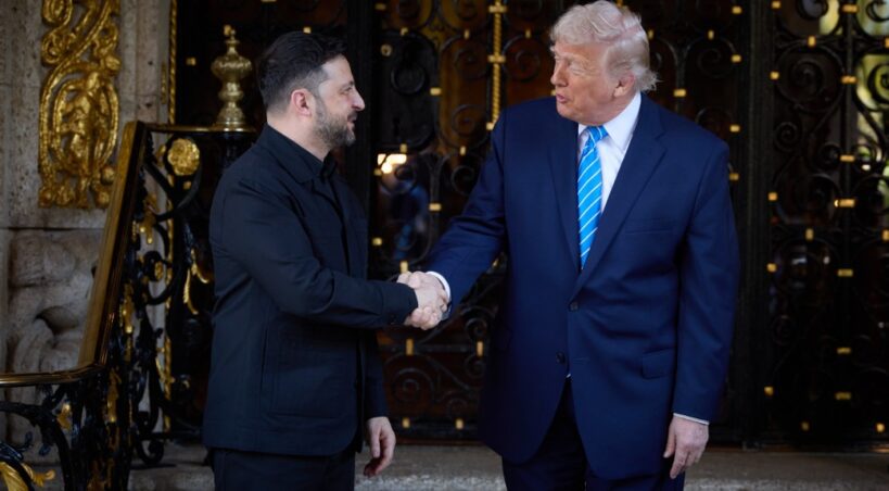 Wołodymyr Zełenski i Donald Trump