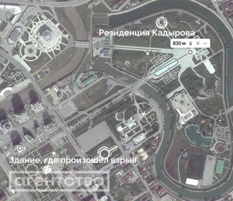 Blisko było. Dron eksplodował obok rezydencji Kadyrowa