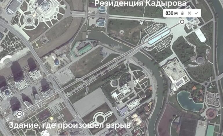 Blisko było. Dron eksplodował obok rezydencji Kadyrowa