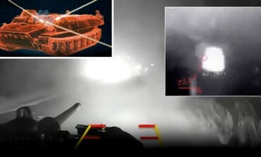 Ukraiński droid kontra rosyjski MTLB (WIDEO)