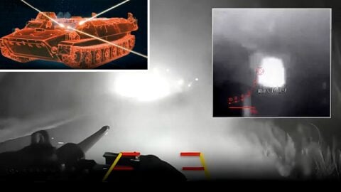 Ukraiński droid kontra rosyjski MTLB (WIDEO)