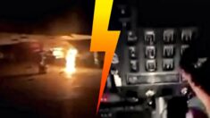 Dywersant zakradł się do hangaru lotniska i “zaszalał”! Akcja w stylu AK (WIDEO)
