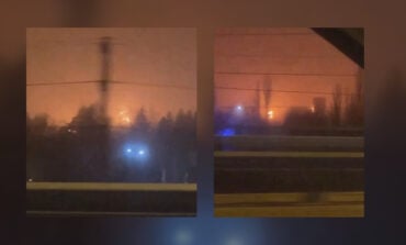 Łuna pożaru nad miastem! Ropa znów płonie - jest nagranie