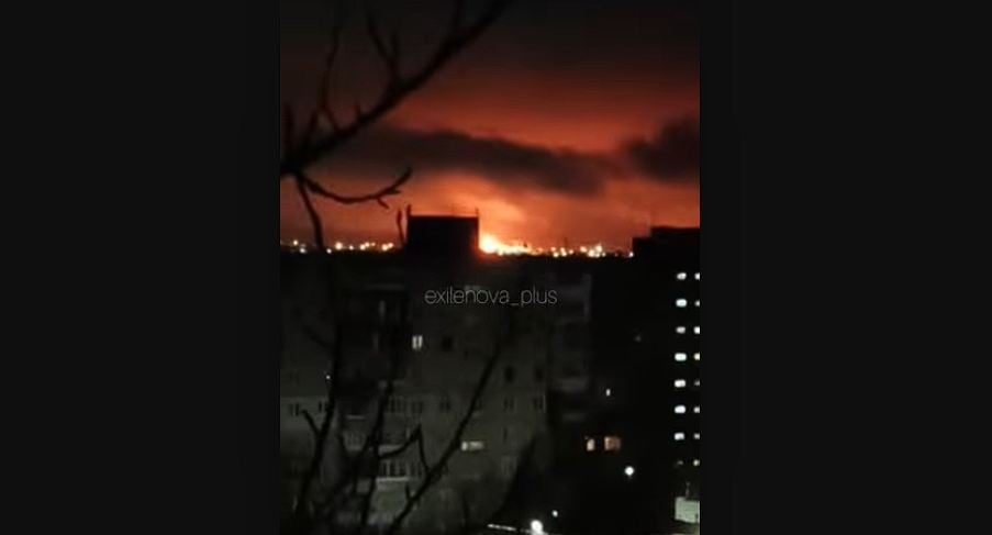 Pożar rafinerii z 12 grudnia.