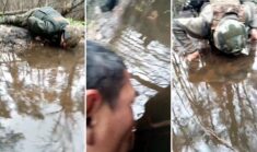 Niepotrzebne boje, ameba zrobi swoje! Armia Putina odkrywa zalety kałuż (WIDEO)