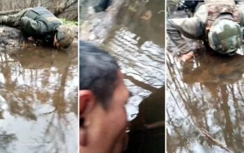 Niepotrzebne boje, ameba zrobi swoje! Armia Putina odkrywa zalety kałuż (WIDEO)