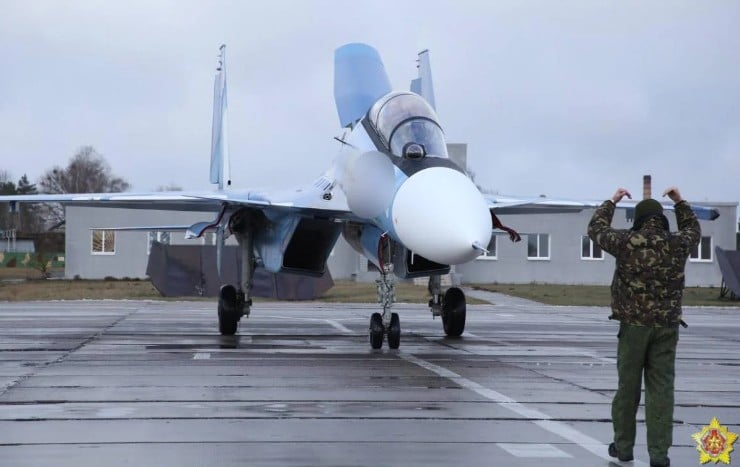 Białoruś otrzymała trzecią partię rosyjskich myśliwców Su-30SM2 / @modmilby