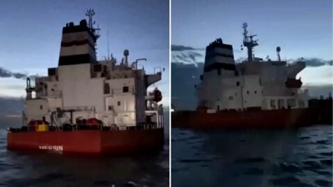 Ukraińskie drony topią tankowiec na drugim końcu świata! (WIDEO)