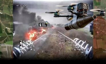 Wojsko jedzie, wojsko płonie. Nic z nich nie zostało! (WIDEO)