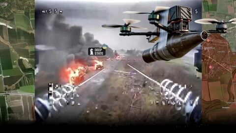 Wojsko jedzie, wojsko płonie. Nic z nich nie zostało! (WIDEO)