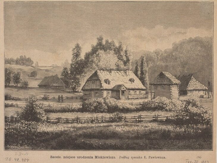 Zaosie, miejsce urodzenia Adama Mickiewicza. Fot: polesie.org