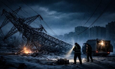 Runęły linie energetyczne! Północne miasta Rosji bez prądu