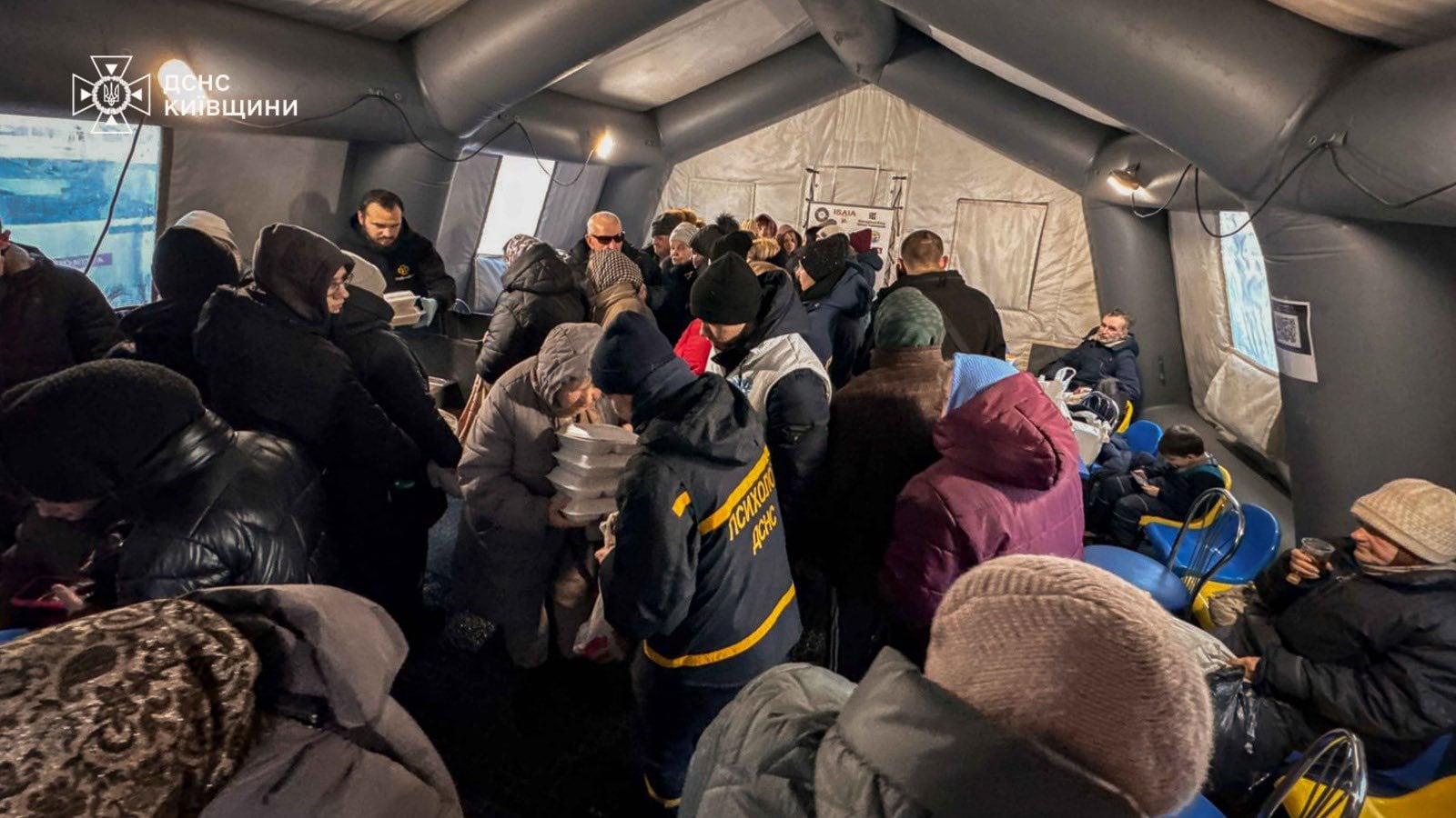 Punkt pomocy dla mieszkańców Kijowa