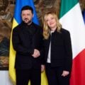 Wołodymyr Zełenski i Giorgia Meloni