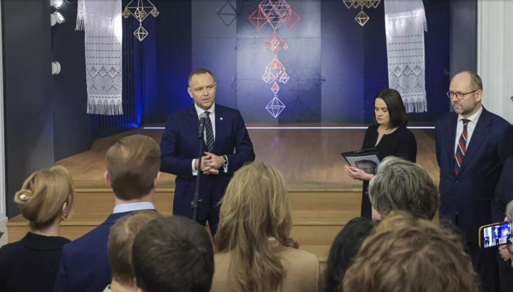 Świąteczno-noworoczne spotkanie z przedstawicielami społeczności białoruskiej. Fot: Grzegorz Jakubowski/KPRP