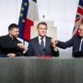 Zełenski, Macron i Starmer