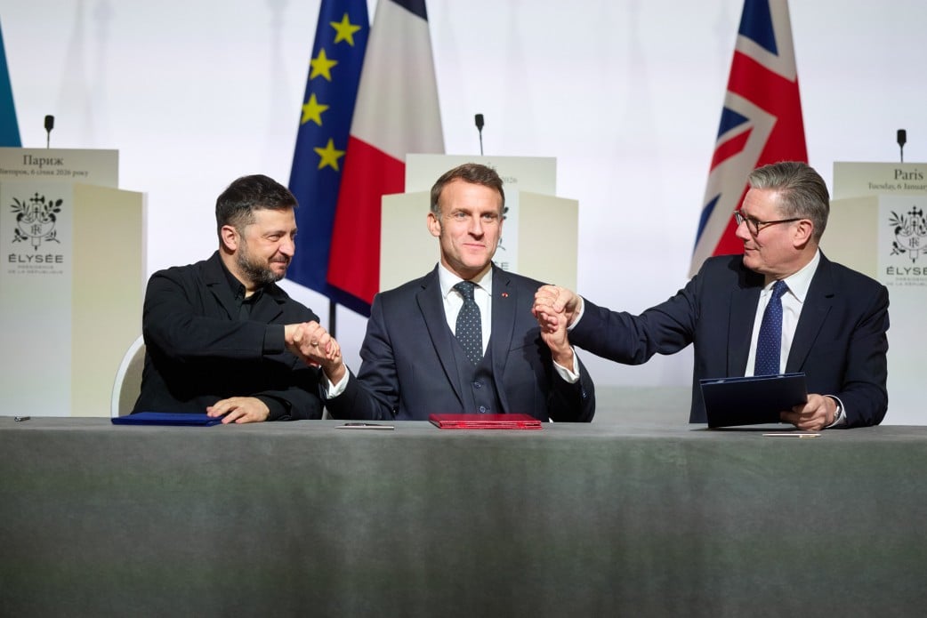 Zełenski, Macron i Starmer