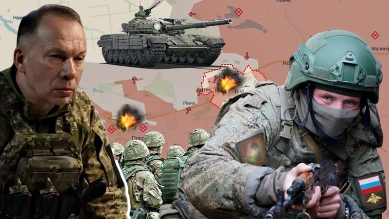 Collage / mapa: DeepState