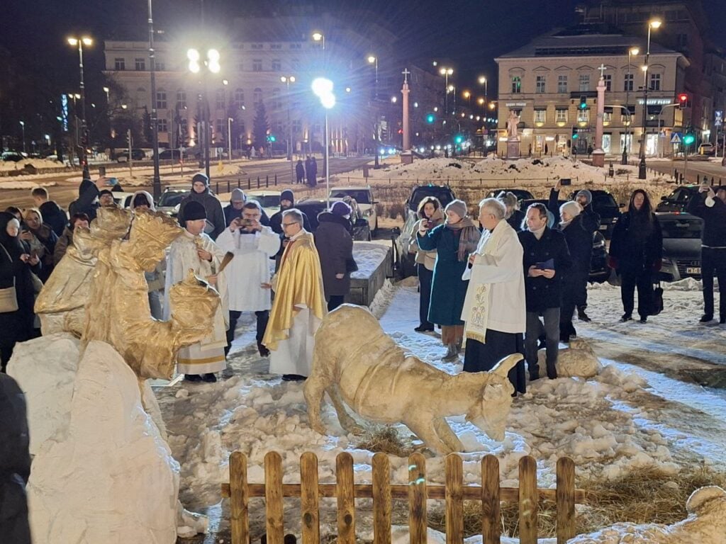 Uroczystość poświęcenia figur Trzech Króli w Warszawie. Fot: Racyja.com