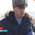 generał Rusłan Jewdokimow , dowódca 98. Dywizji Powietrznodesantowej rosyjskiej armii okupacyjnej