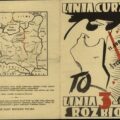Okładka (ostatnia i pierwsza strona) polskiej ulotki wojennej Linia Curzona to linia 3-go rozbioru