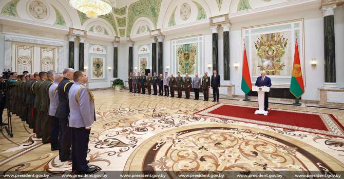 Dzień Obrońcy Ojczyzny w Mińsku. 23.02.2026. Zdjęcie: president.gov.by