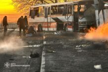 Rosyjscy okupanci zaatakowali autobus z górnikami. Zginęło kilkanaście osób