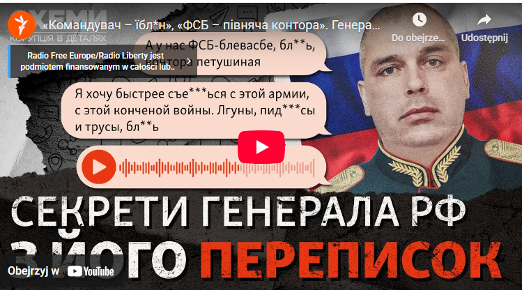 Gigantyczny wyciek z Kremla: „Chcę s********ć z tej wojny”: Rosyjski generał miażdży armię i FSB