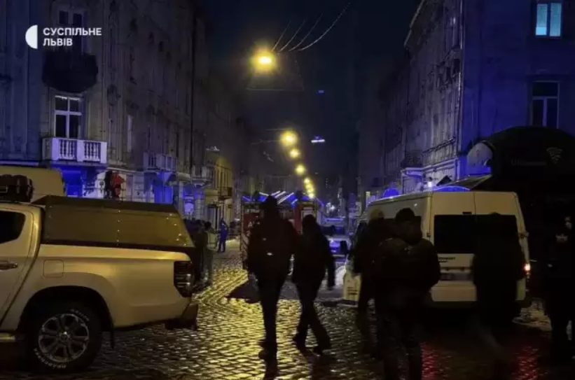 Lwów, po zamachu terrorystycznym