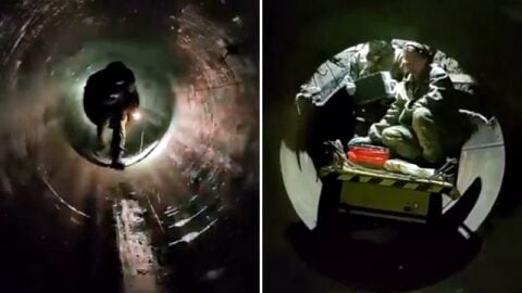 Rura śmierci! 22 wchodzi, jeden wychodzi… (WIDEO)