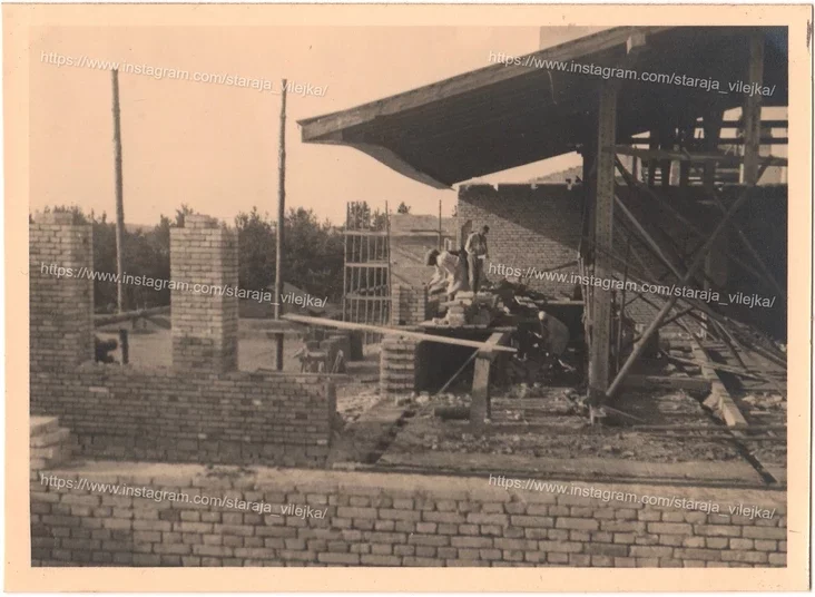 Budowa koszar. 1934. Zdjęcie: Facebook
