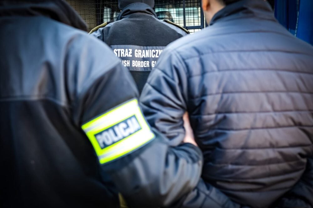 Akcja policji i Straży Granicznej. Fot: x.com/PolskaPolicja