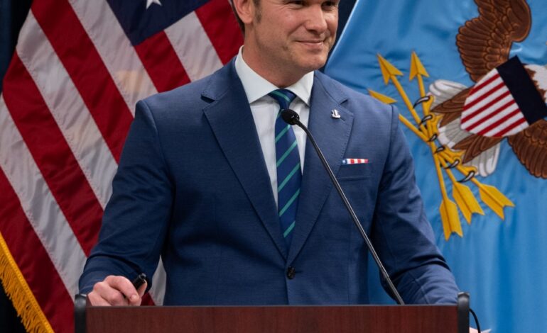 Hegseth: Pustki w arsenale wojskowym USA to wina Ukrainy