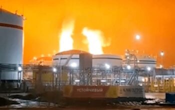 Drugi strategiczny terminal płonie! Są już nagrania (WIDEO)