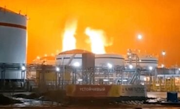 Drugi strategiczny terminal płonie! Są już nagrania (WIDEO)