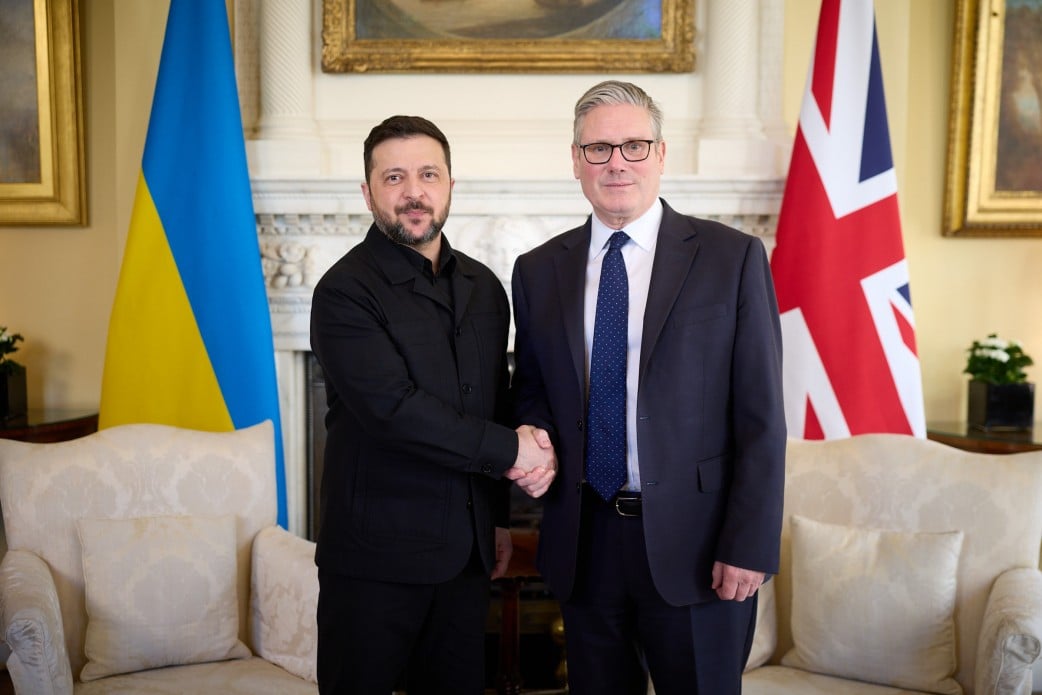 Wołodymyr Zełenski i Keir Starmer