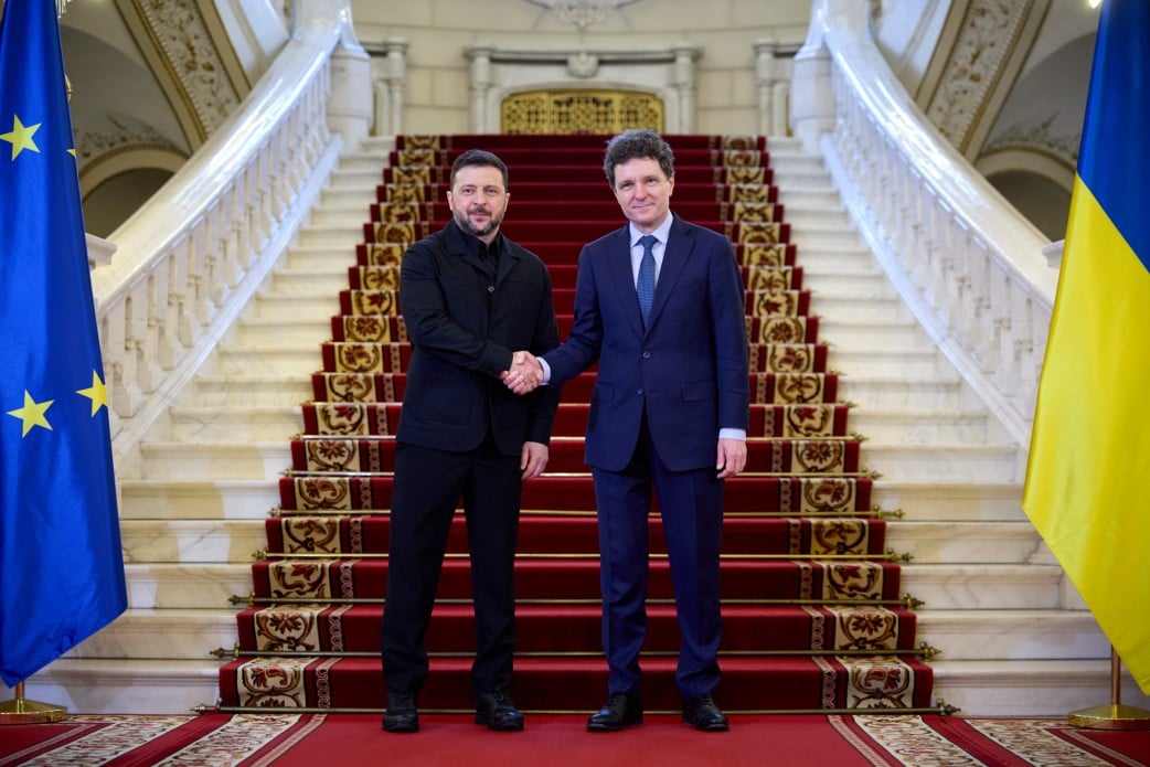 Wołodymyr Zełenski i Nicusor Dan