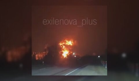 Łuna na rosyjskim niebie! Baza paliwowa znów w ogniu