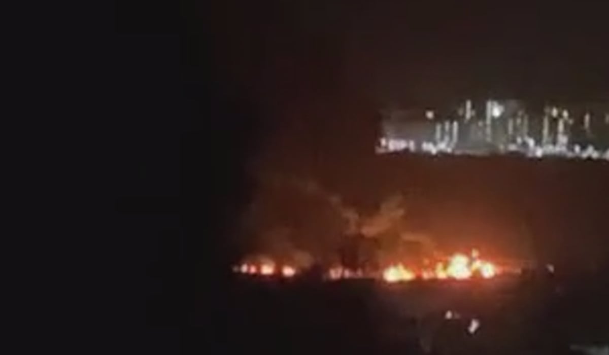 Noworosyjsk pożar w terminalu 2 marca. Fot. t.me/exilenova_plus/