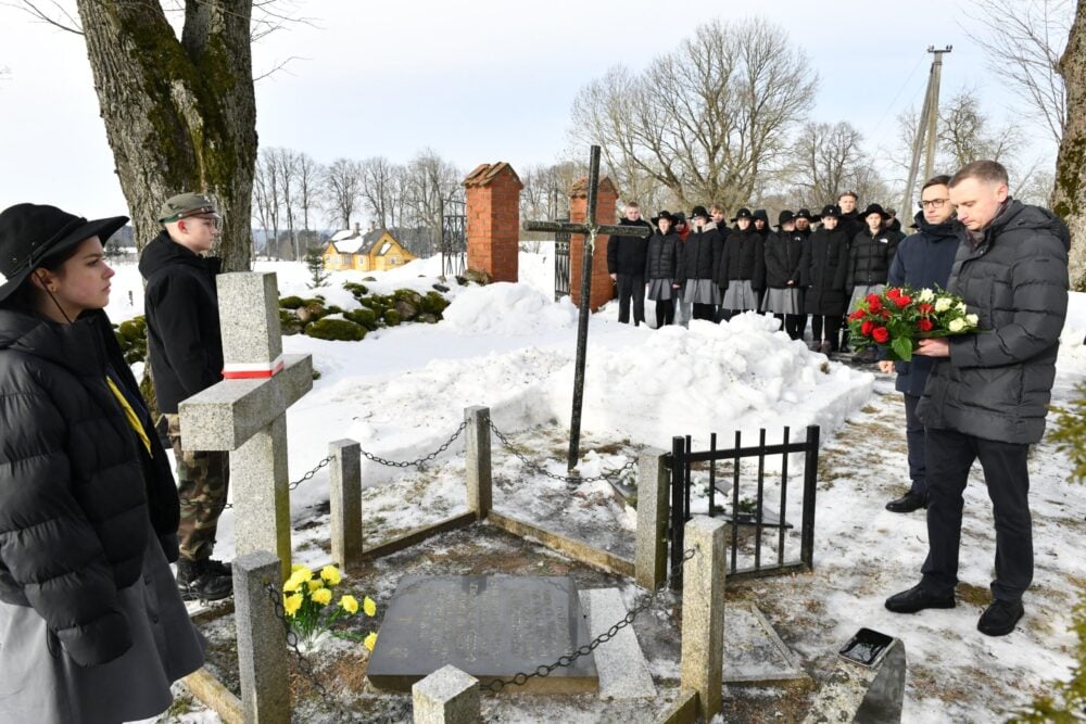 Uhonorowano pamięć Żołnierzy Wyklętych. Fot: salcininkai.lt